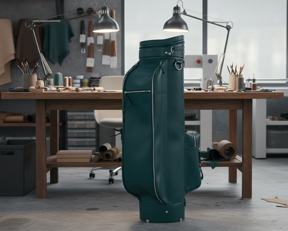 Leather golf bag